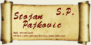 Stojan Pajković vizit kartica